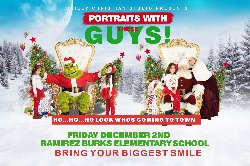 Holiday pictures with Santa and the Grinch on Friday, December 2, 2022.